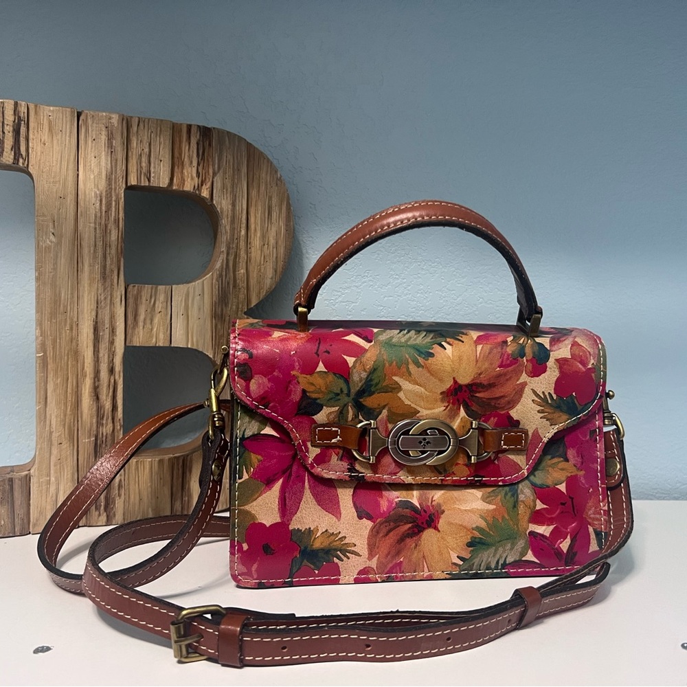Patricia Nash Porcili Floral Leather Bag